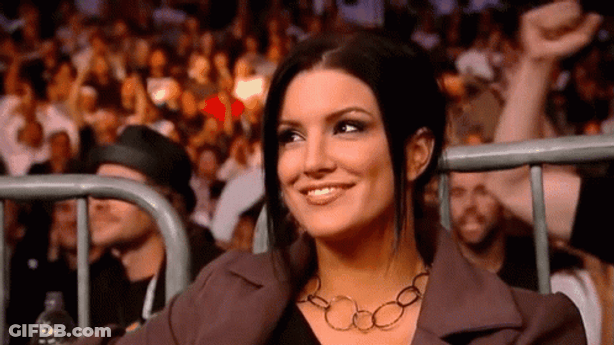 Gina Carano Biting Lip GIF