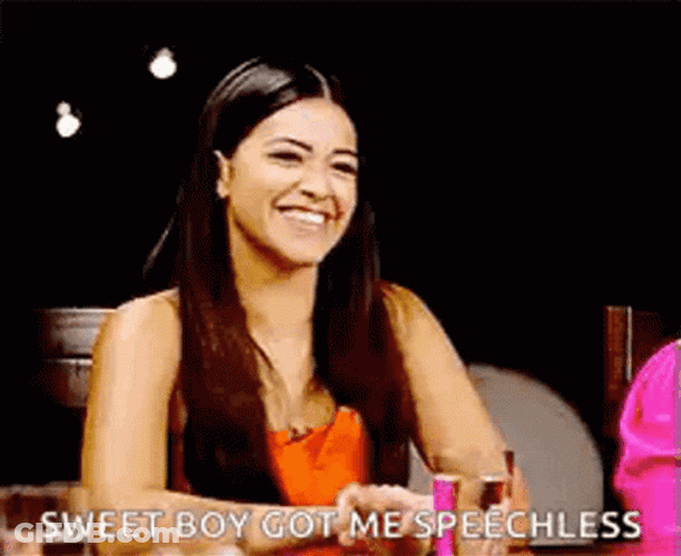 Gina Rodriguez Speechless Sweet Smile GIF