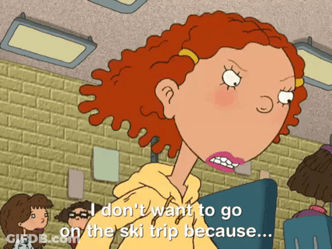 Ginger Foutley I Can't Ski GIF