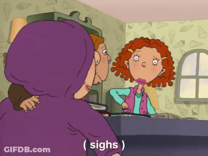 Ginger Foutley Sighs Disappointed GIF