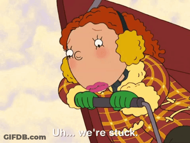 Ginger Foutley We're Stuck GIF
