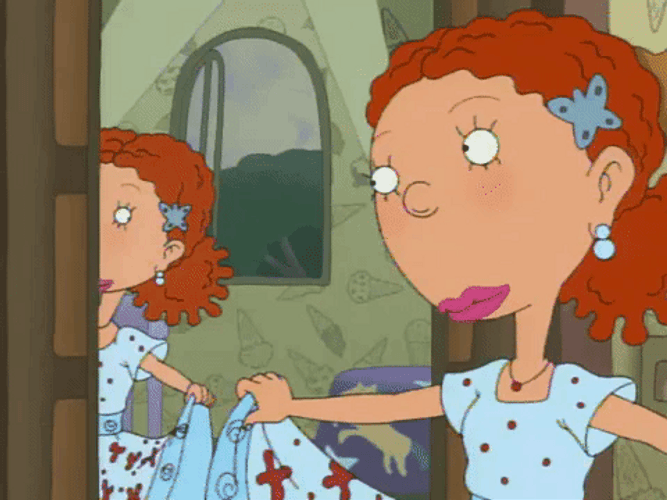 Ginger Foutley Wearing Beautiful Dress GIF