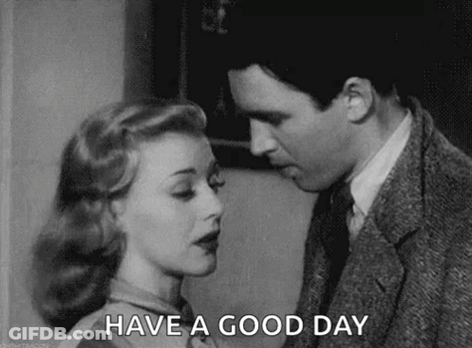 Ginger Rogers Kiss Have A Good Day Love GIF