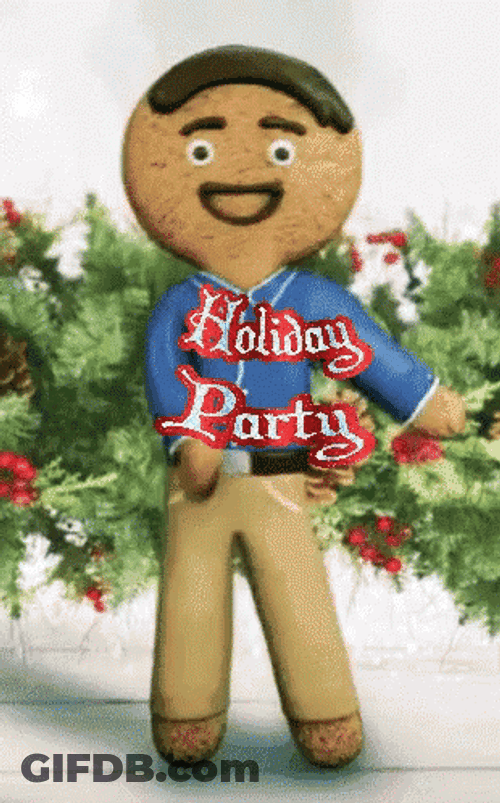 Gingerbread Man Holiday Time GIF