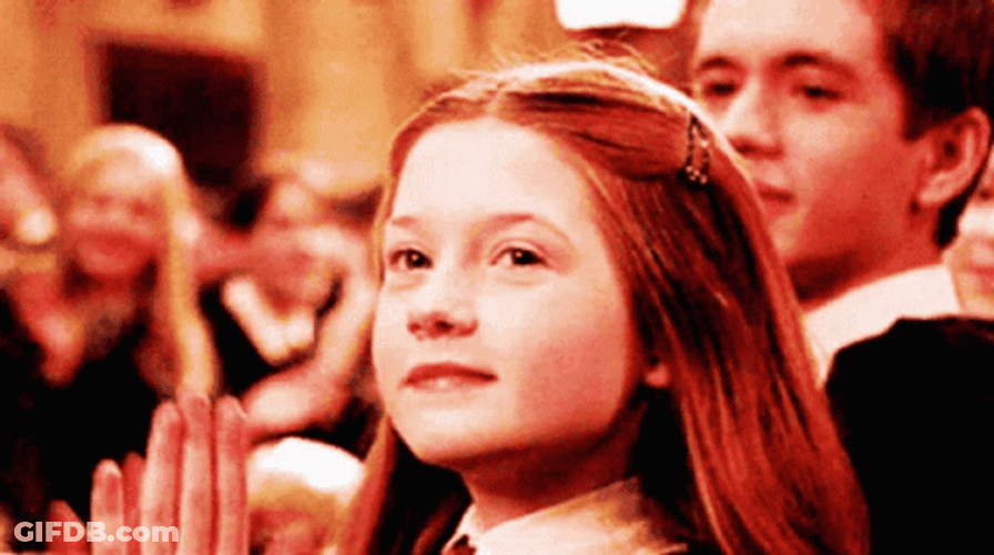 Ginny Weasley Clapping Hands GIF