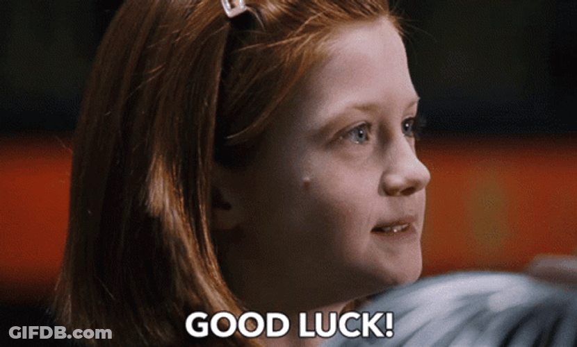 Ginny Weasley Good Luck GIF