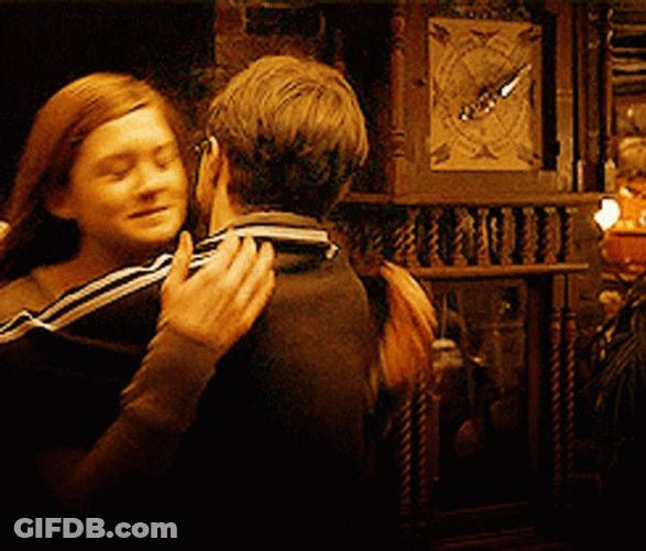 Ginny Weasley Hugging Harry Potter GIF