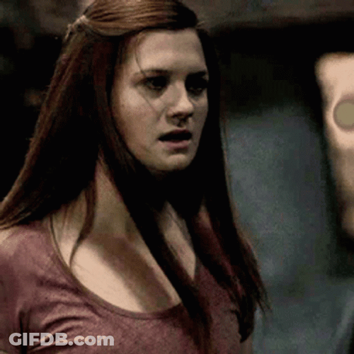 Ginny Weasley Shocked Face GIF