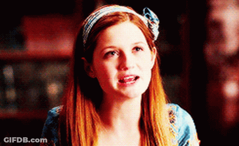 Ginny Weasley Talking To Someone GIF