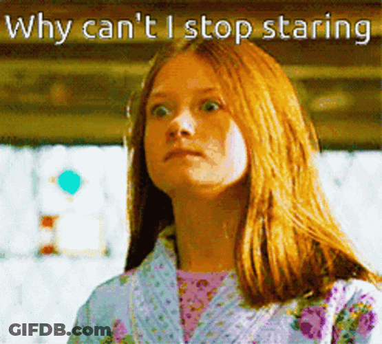 Ginny Weasley Why Cant I Stop Staring GIF