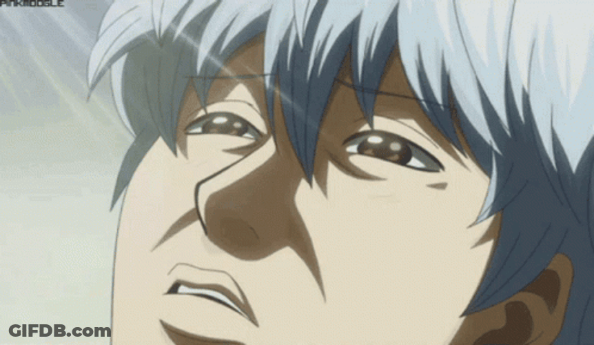 Gintama Gintoki Sakata Reaction GIF