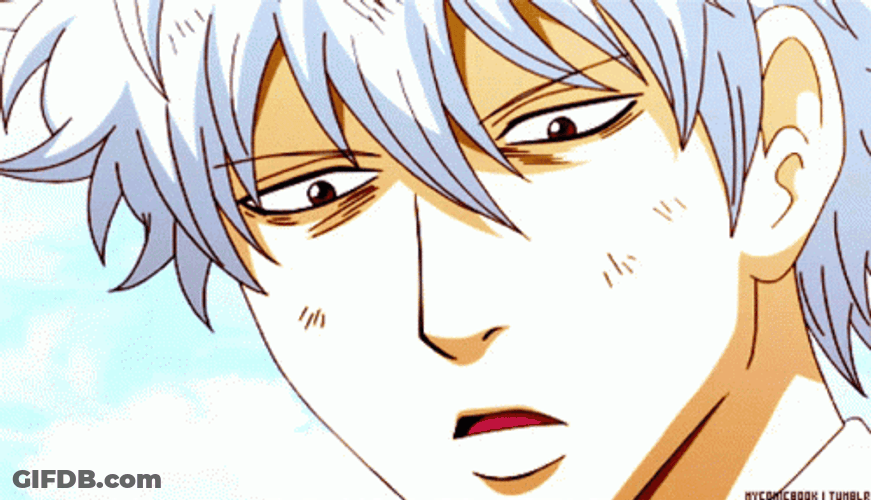 Gintoki Sakata Horrified Face Gintama GIF
