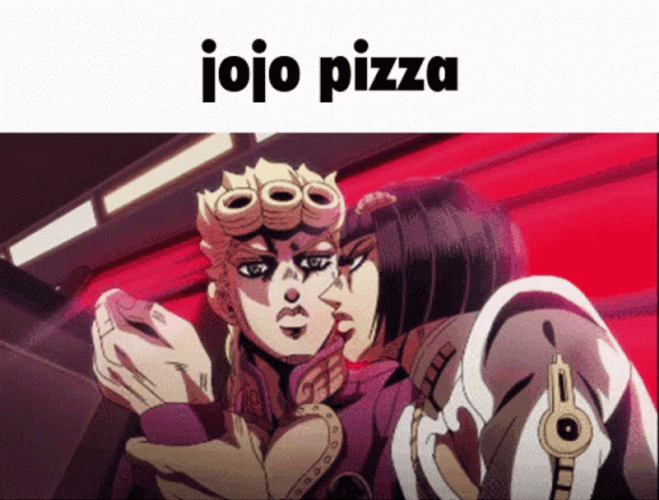 Giorno Giovanna Jojo Pizza GIF