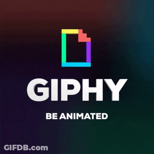 Giphy Logo Saying Be Animated GIF