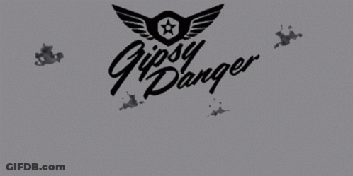 Gipsy Danger Logo With Star And Wings GIF