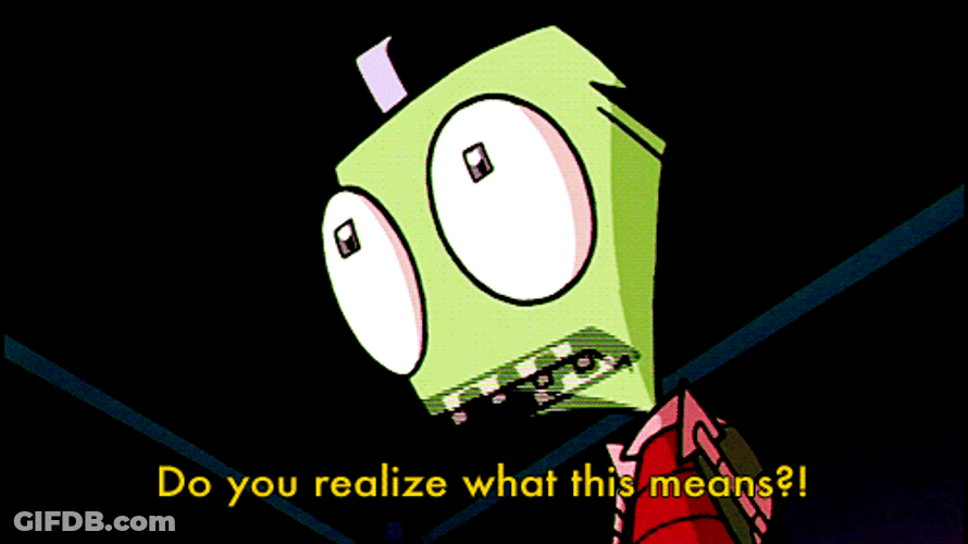 Gir Invader Zim Realization GIF