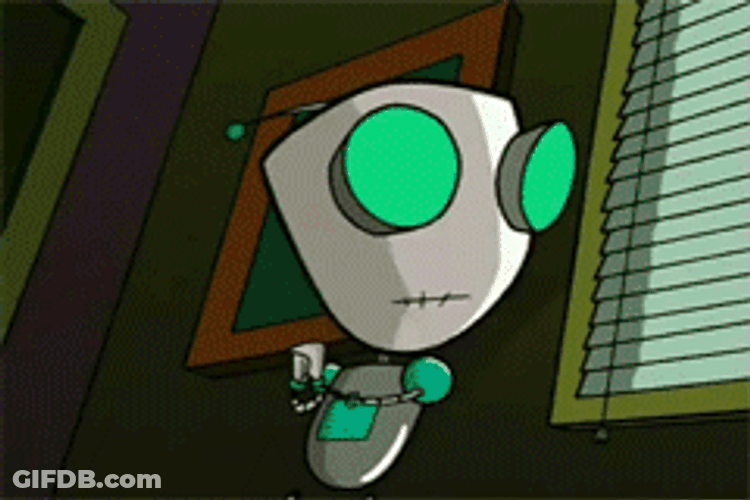 Gir Robot Fly High GIF