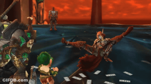 Girl And Man Holding Swords GIF