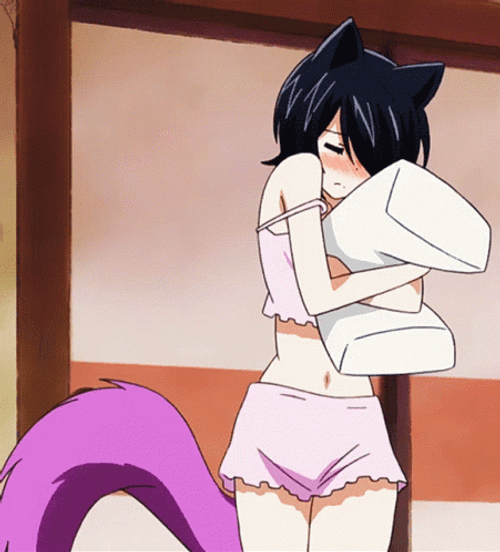 Girl Anime Cuddle Pillow GIF