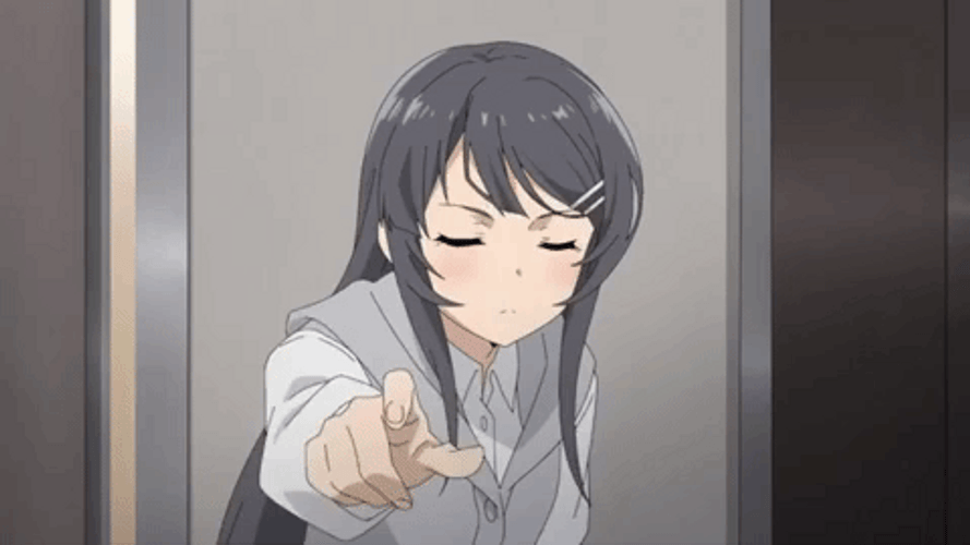 Girl Anime Pointing GIF