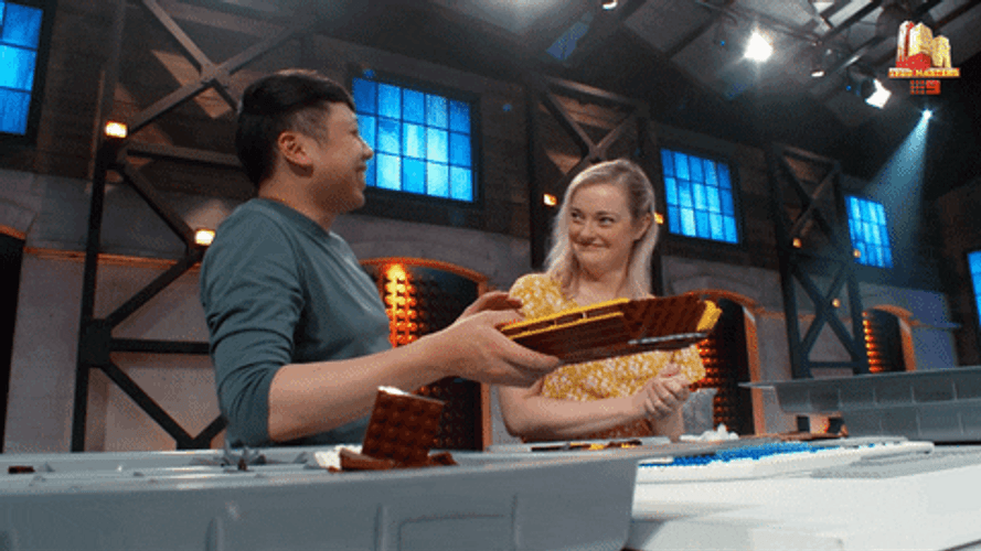 Girl Annoyed Almost Peoples Elbow Hit Guy GIF