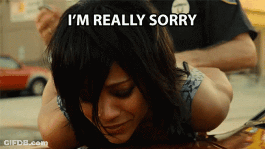 Girl Arrested I'm Really Sorry GIF