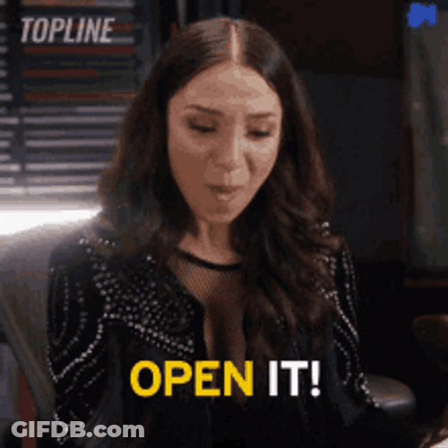 Girl Asking To Open It GIF