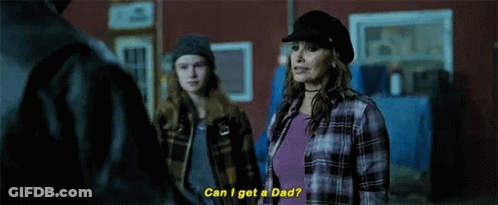 Girl Asking Woman If She Has A Dad GIF