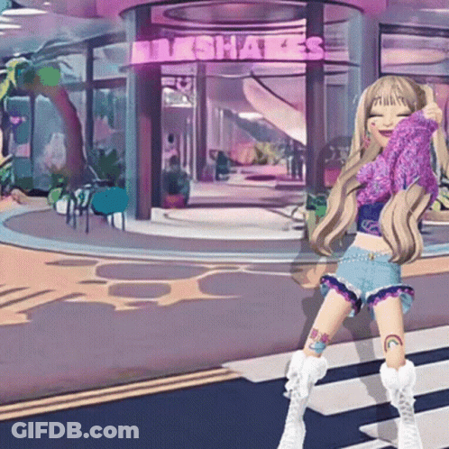 Girl At Milkshake Shop GIF