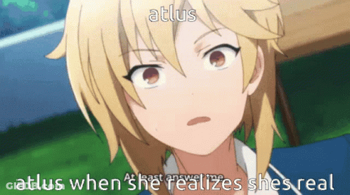 Girl Atlus When She Realizes She's Real GIF