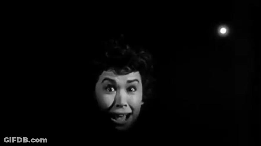 Girl Black And White Scream GIF