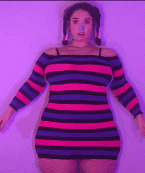 Girl Body Expansion Fat Balloon GIF