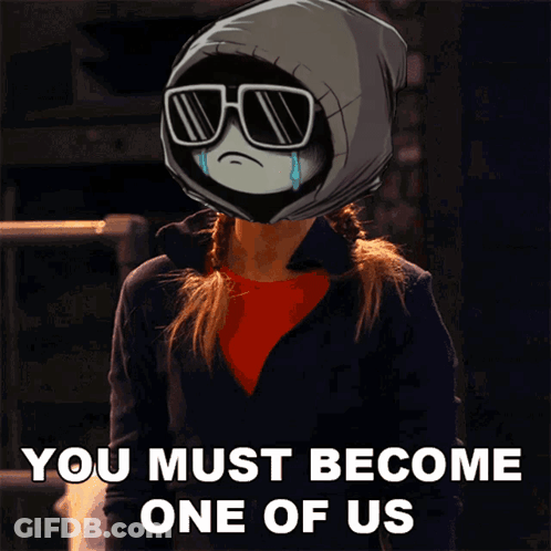 Girl Cartoon Character Say You Must Become One GIF