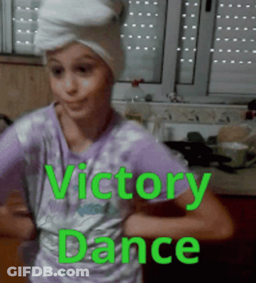 Girl Chicken Victory Dance GIF