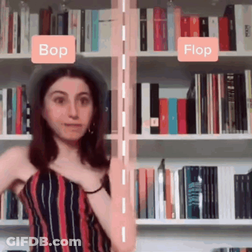 Girl Chooses Flop GIF