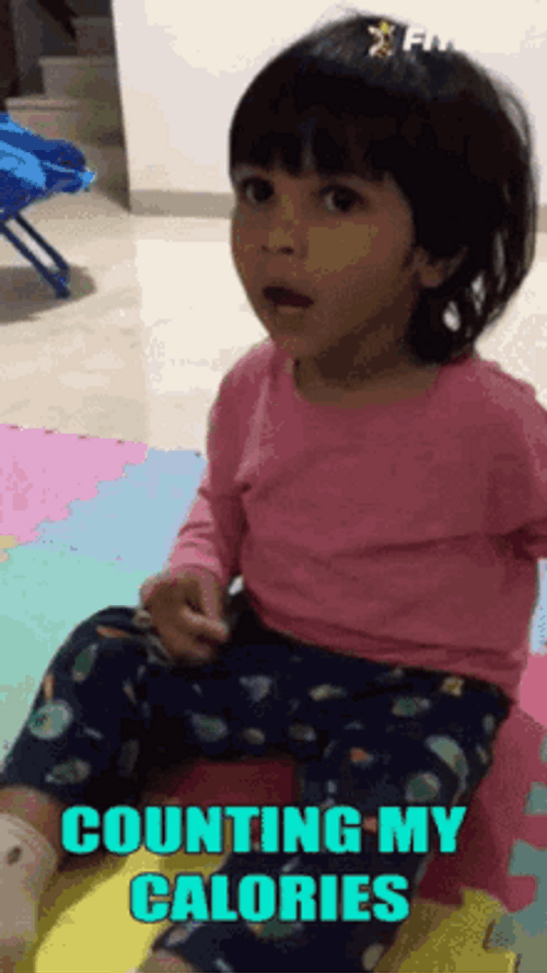 Girl Counting My Calories Meme GIF