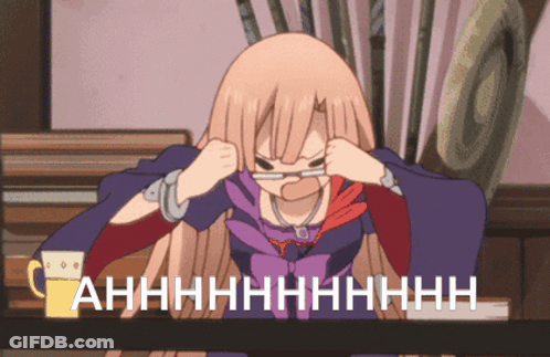 Girl Covering Ears Saying Ahhhh GIF