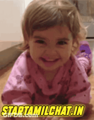 Girl Crawling And Smiling At Startamilhchat.in GIF