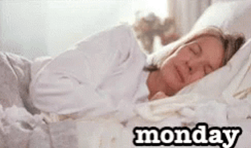 Girl Cries For Another Monday GIF