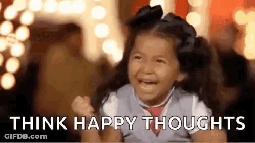 Girl Crying And Screaming Think Happy Thoughts GIF