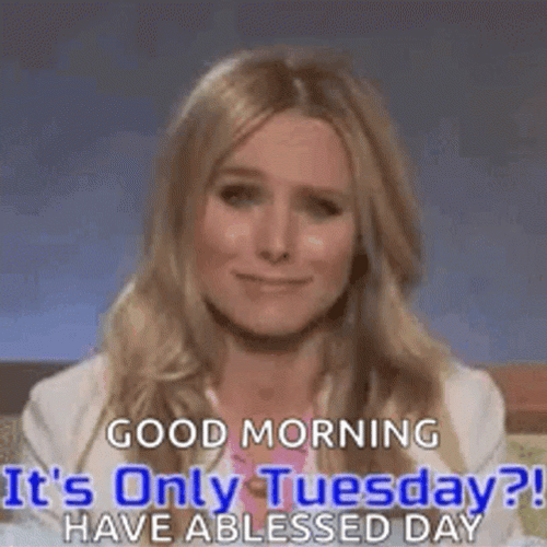 Girl Crying It's Only Tuesday GIF