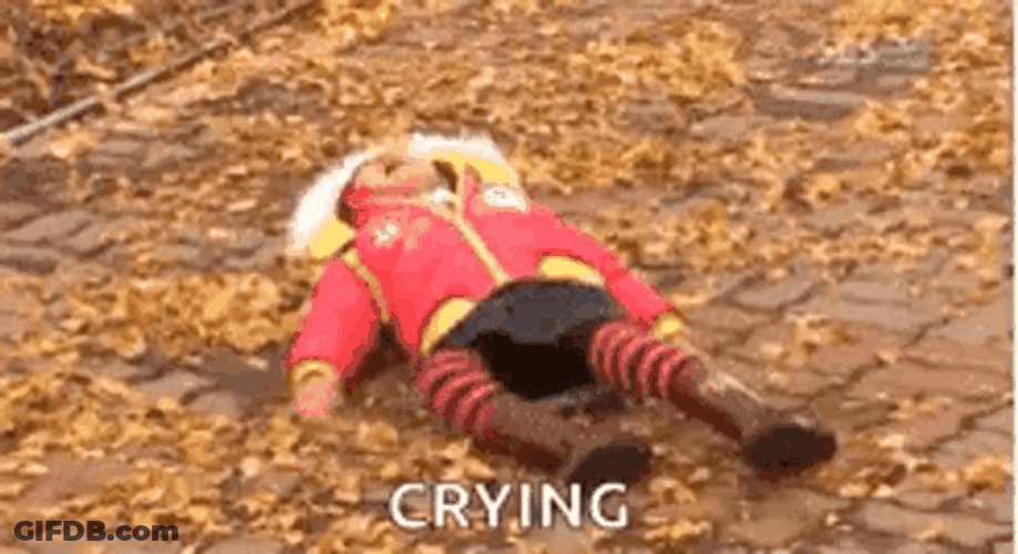 Girl Crying On The Street GIF
