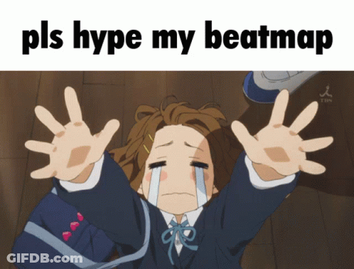 Girl Crying Saying Pls Hype My Beatmap GIF