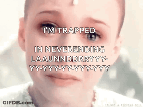 Girl Crying Says I'm Trapped GIF