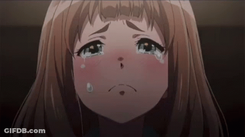 Girl Crying Tear From Nose GIF