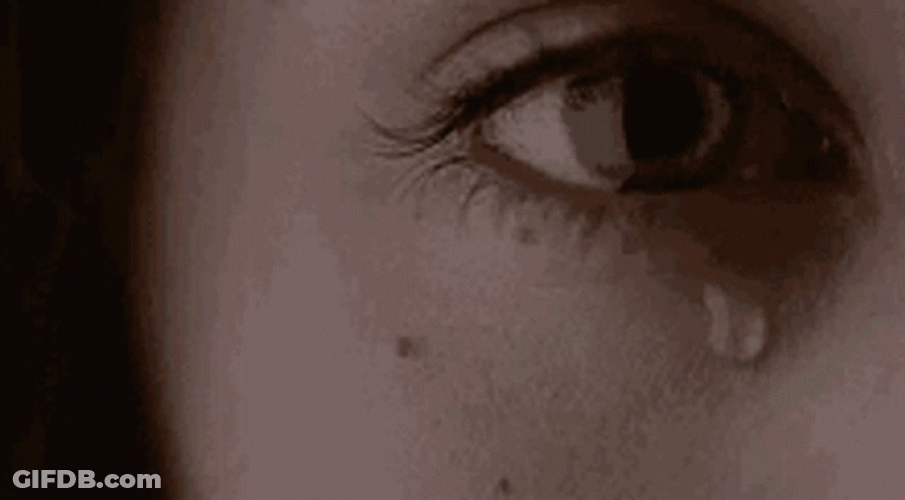 Girl Crying Tears Dropped GIF
