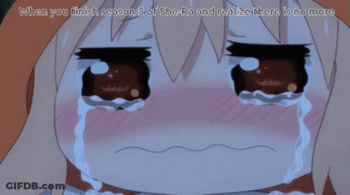 Girl Crying When She-Ra Season 5 Ends GIF