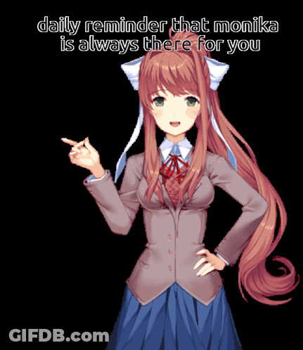 Girl Daily Reminder Monika Always There For You GIF