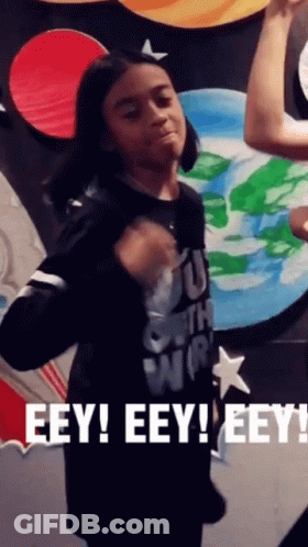 Girl Dancing Eey! Eey! Eey GIF