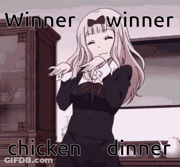 Girl Dancing In Kitchen Winner Winner Chicken Dinner GIF